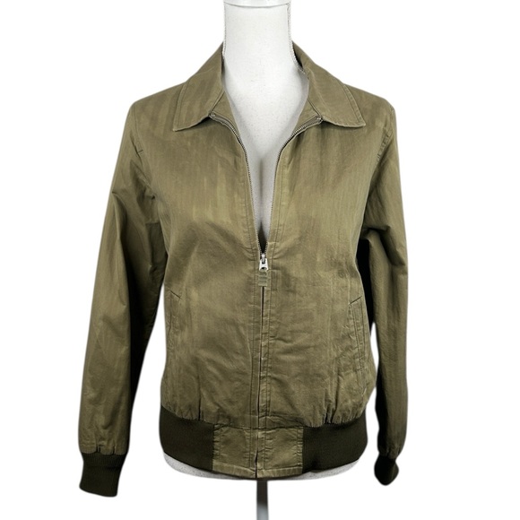 Filson Jackets & Blazers - Filson Olive Classic Cotton Aviator Zip Down Lightweight Jacket Size Small